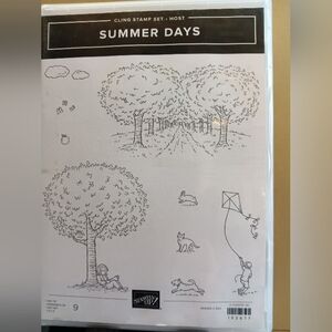 Stampin' Up! NEW Summer Days Cling Stamp Set